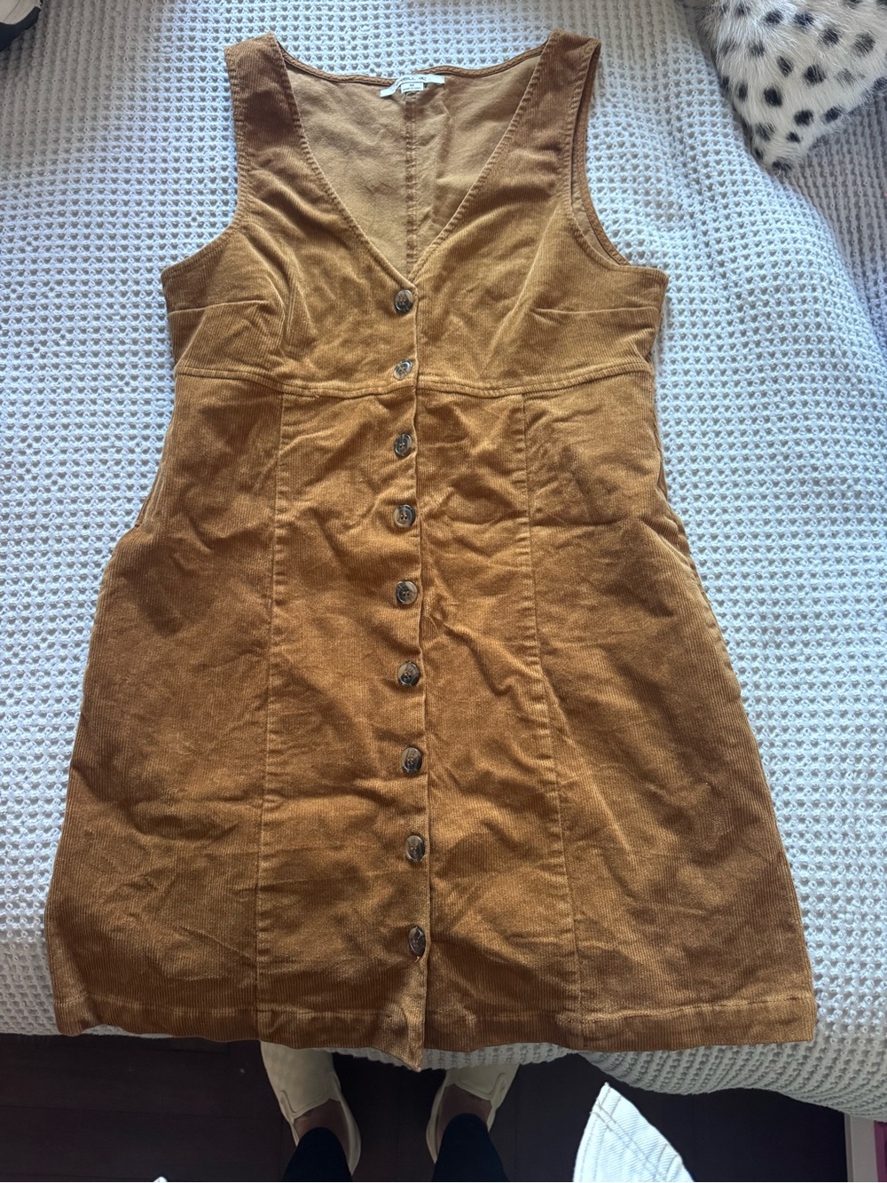 Corduroy mini dress! Super cute